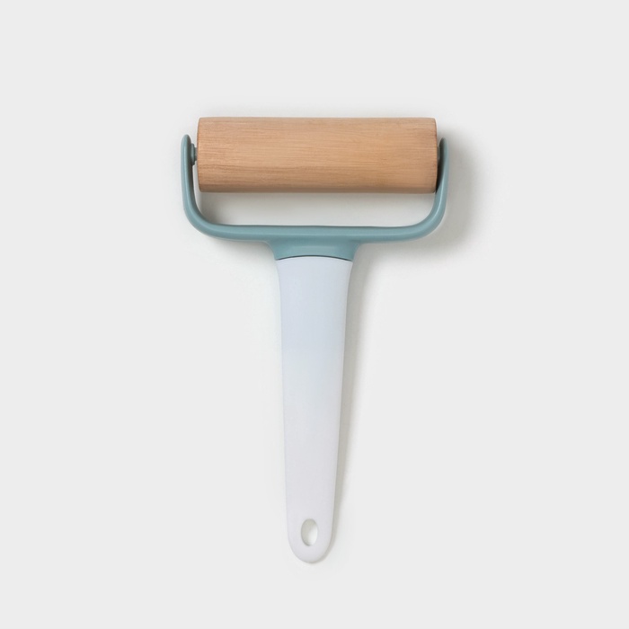 Валик для раскатки теста Доляна «Виктори», 20×12×2 см, дерево, пластик