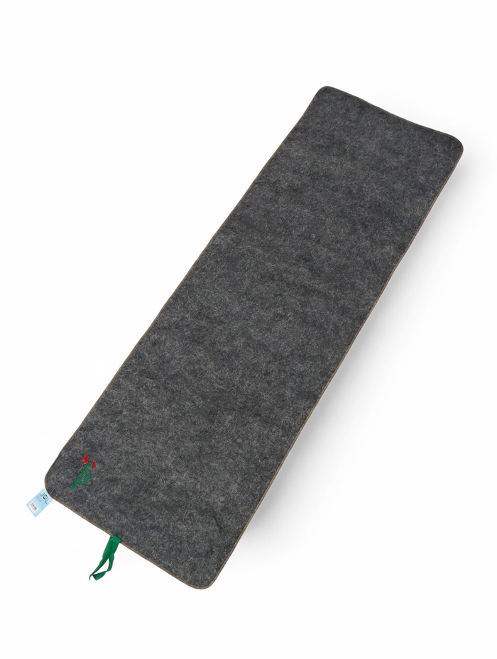 Коврик - лежак для бани и сауны «Банный рай», 180×60 см, полиэфир, серый, «Добропаровъ»