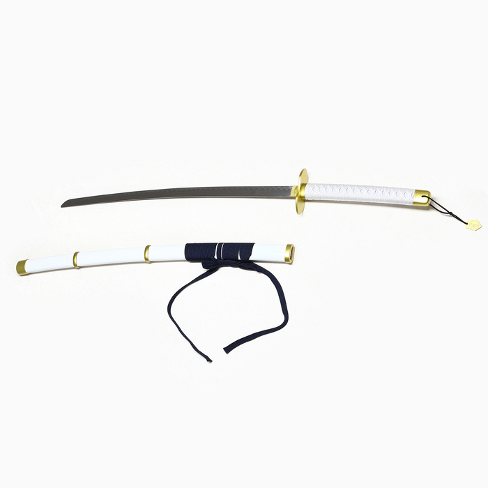 Макет оружия «Сувенирная катана на подставке. Ясу», 103 см, клинок 68 см, белая