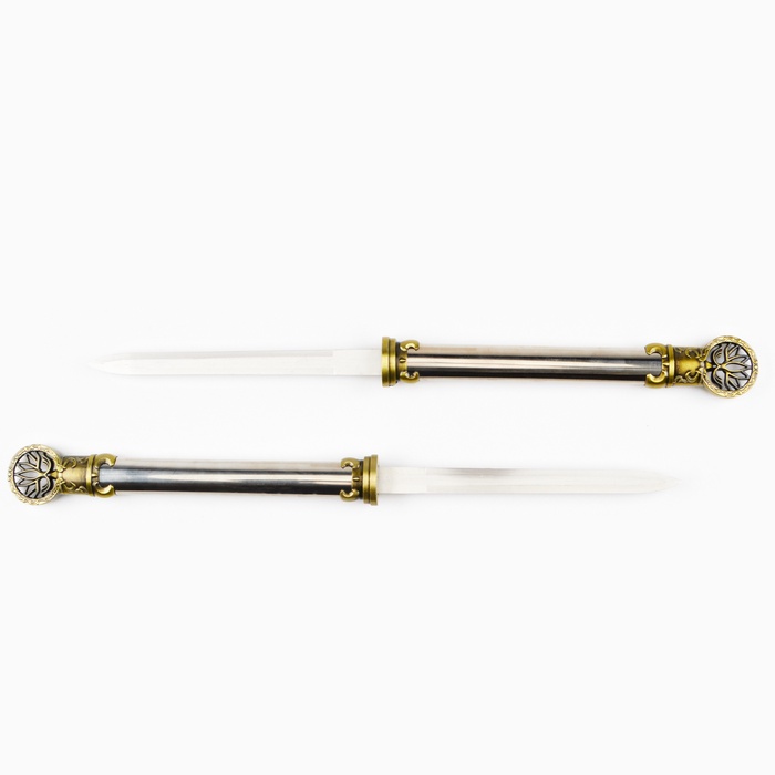 Макет оружия «Сувенирный кинжал на подставке 2в1. Лотос», подарочный набор, рукоять под голографию, 59 см