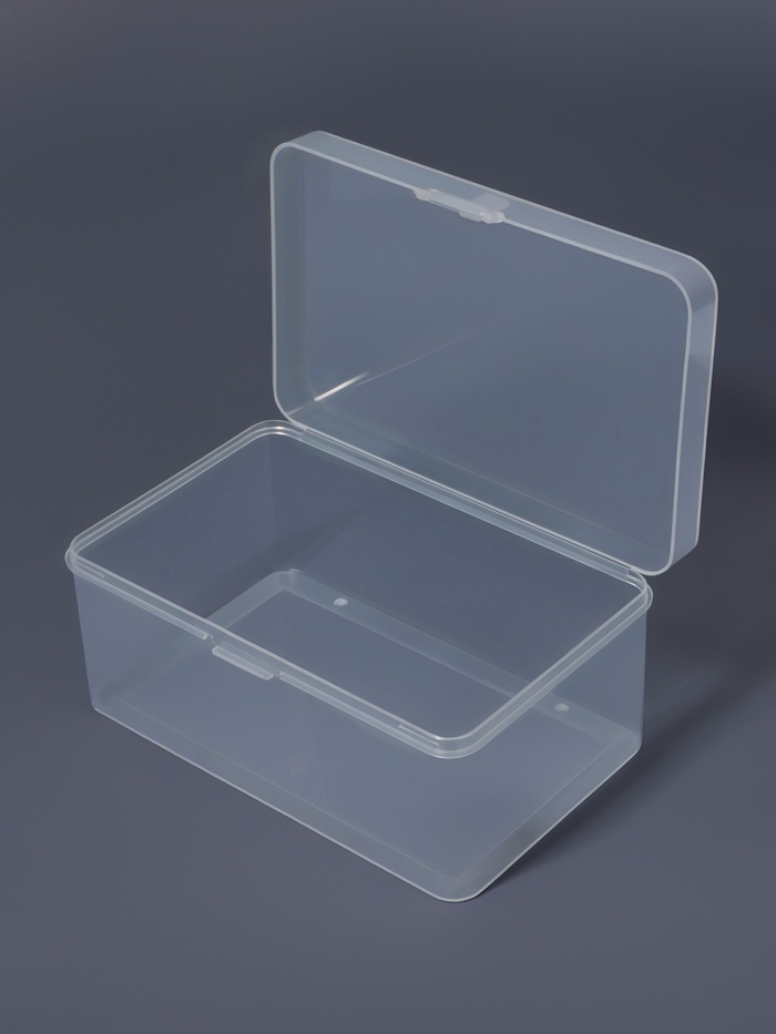 Бокс для хранения мелочей, 17.5×10.9×7.9 см, прозрачный
