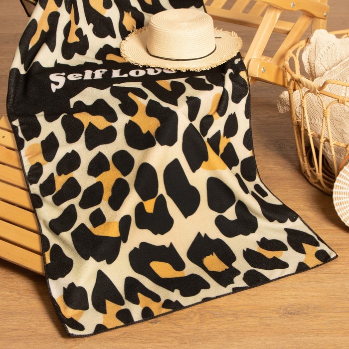 Полотенце пляжное «Этель» Leopard, 70×140 см