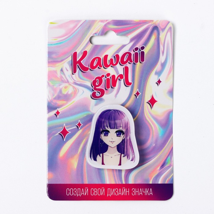 Значок «Аниме» с наклейками, 2.5×3.3 см