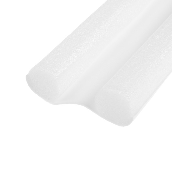 Уплотнитель для дверей с защитой от сквозняка и пыли, ТУНДРА, 95×10 см, белый