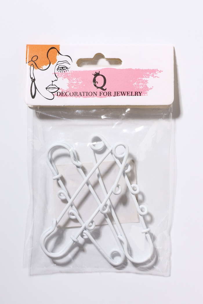 Булавка для подвесок (набор 3 шт.) L=6.5 см, белая