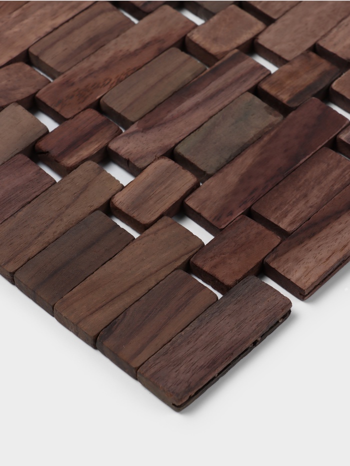 Коврик из тикового дерева, 40×30×0.7 см