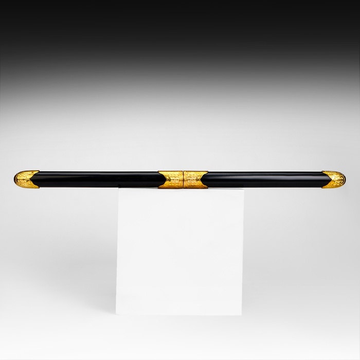 Макет оружия «Сувенирные мечи парные 2в1. Китайские», 51 см, чёрный с золотом