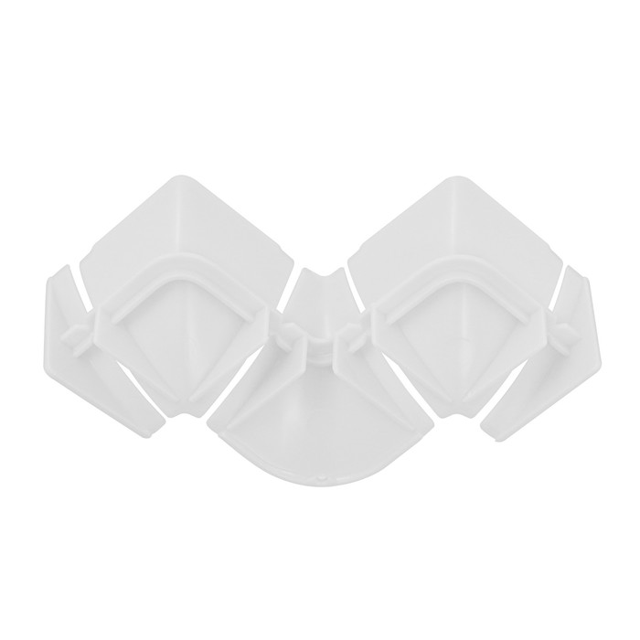 Набор комплектующих «Идеал», к плинтусу для столешницы, белый глянцевый