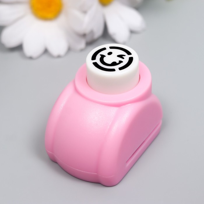 Дырокол фигурный «Хитрый смайлик», d=1.5 см, 3×4×3.5 см, МИКС