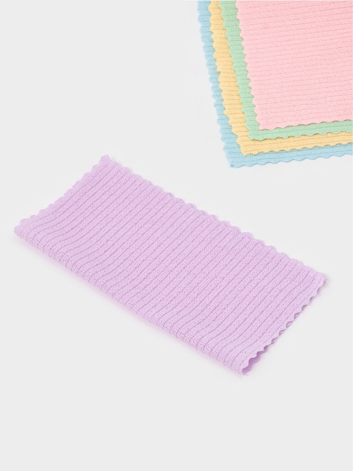 Набор салфеток Доляна «Нежность» 30×30 см, 5 шт. микрофибра, 100% п/э