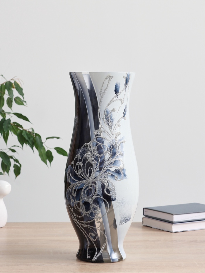 Ваза «Афина», d=13 см, 40×15 см, стекло