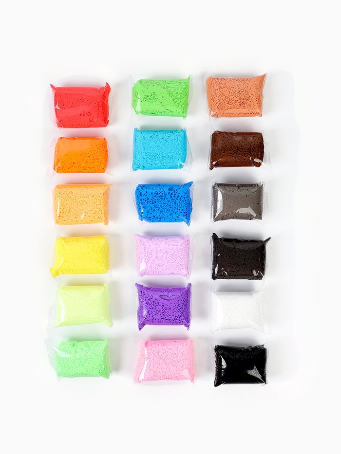 Воздушный пластилин, 18 цветов, МИКС