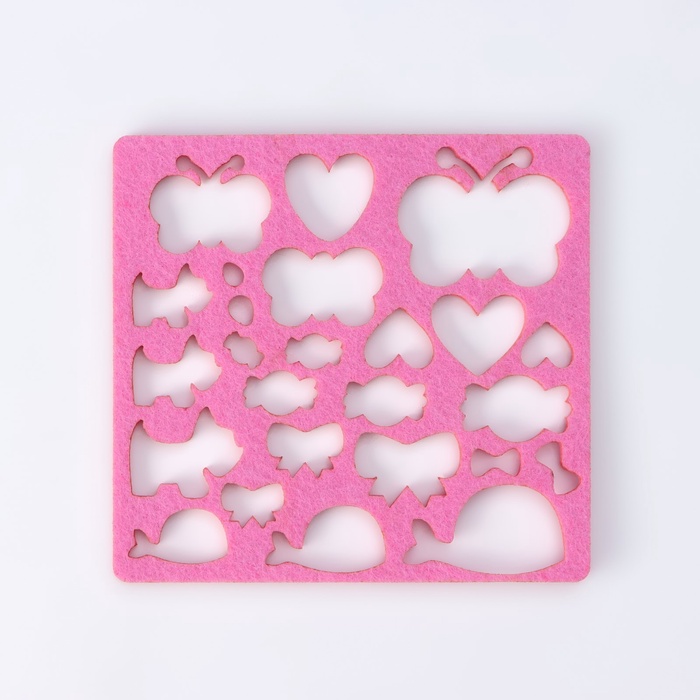 Валяние из шерсти. Набор трафаретов для валяния, 16×16 см, 7 шт.