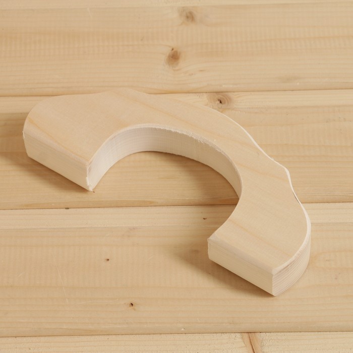 Дверная ручка для бани и сауны, 25×9×2.6, липа, «Добропаровъ»