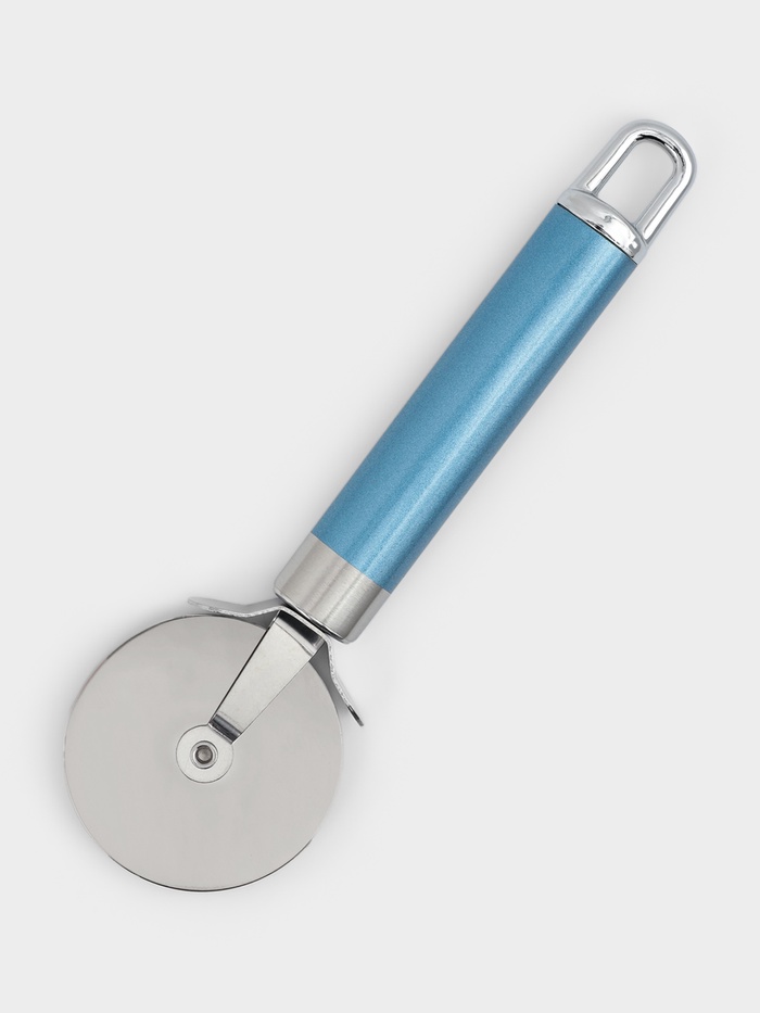 Нож для пиццы и теста Доляна Lagoona, 19 см, нержавеющая сталь, голубой