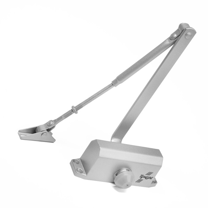 Доводчик дверей ТУНДРА G051 морозостойкий, до -50, до 45, цвет серебро