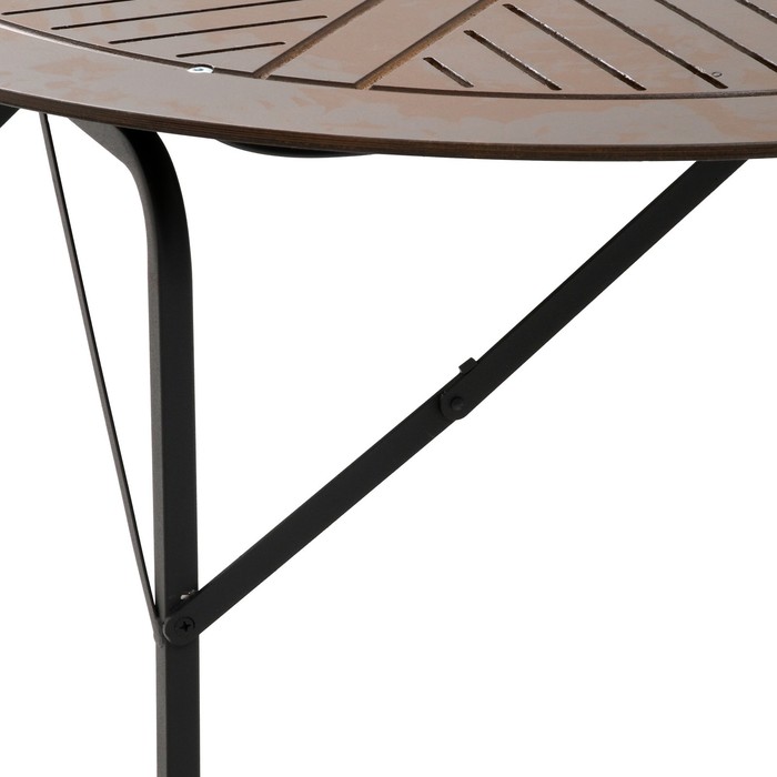 Набор садовой мебели «Бистро», 4 стула, круглый стол, коричневый