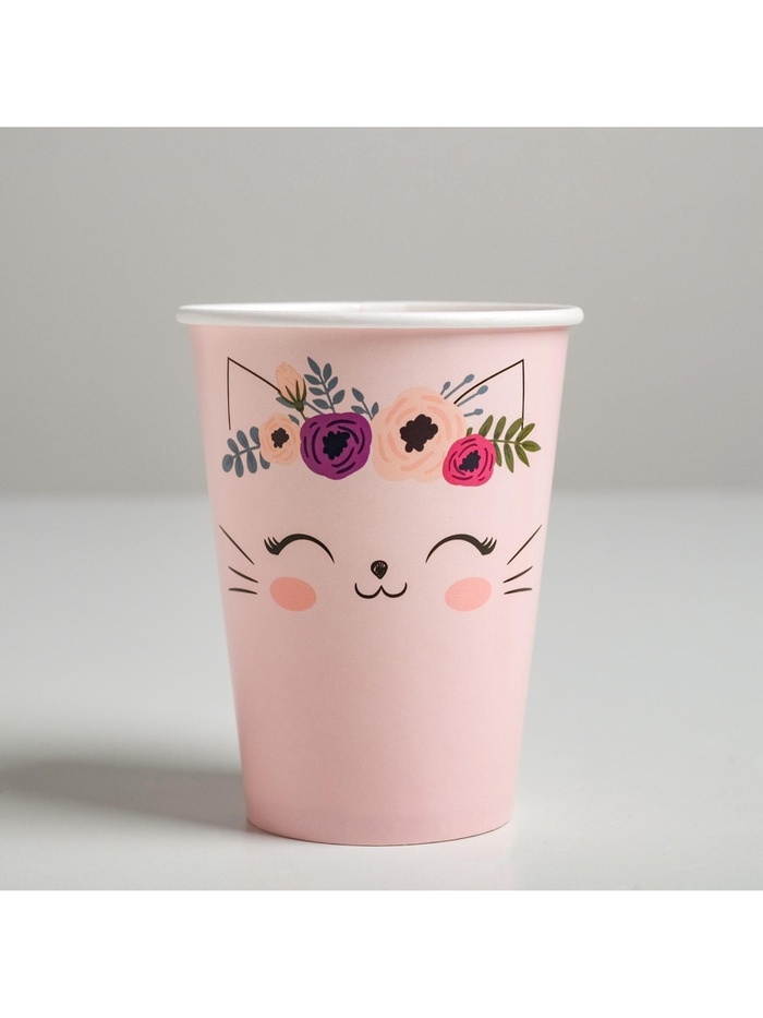 Стакан для цветов «Котик», 350 мл