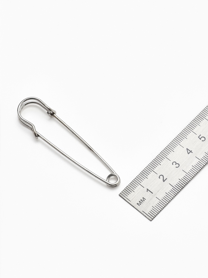 Булавка 7×1.6 см (набор 3 шт.), СМ-208-5, цвет серебро