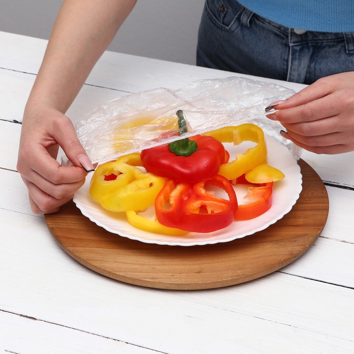 Набор пакетов для сохранения свежести продуктов с резинкой, Ø до 37 см, 100 шт.