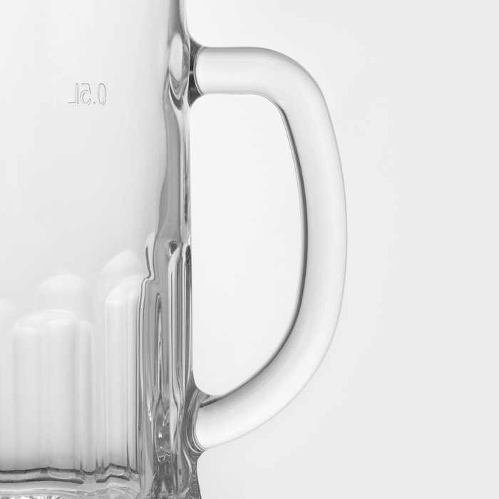 Пивная кружка «Пит», 500 мл, стекло, прозрачная