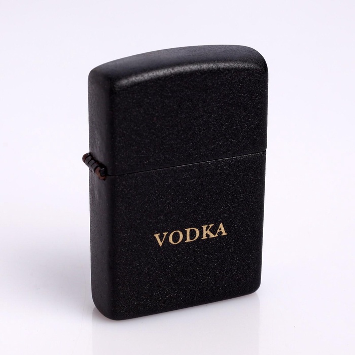 Зажигалка бензиновая «Водка» в металлической коробке, с кремнием