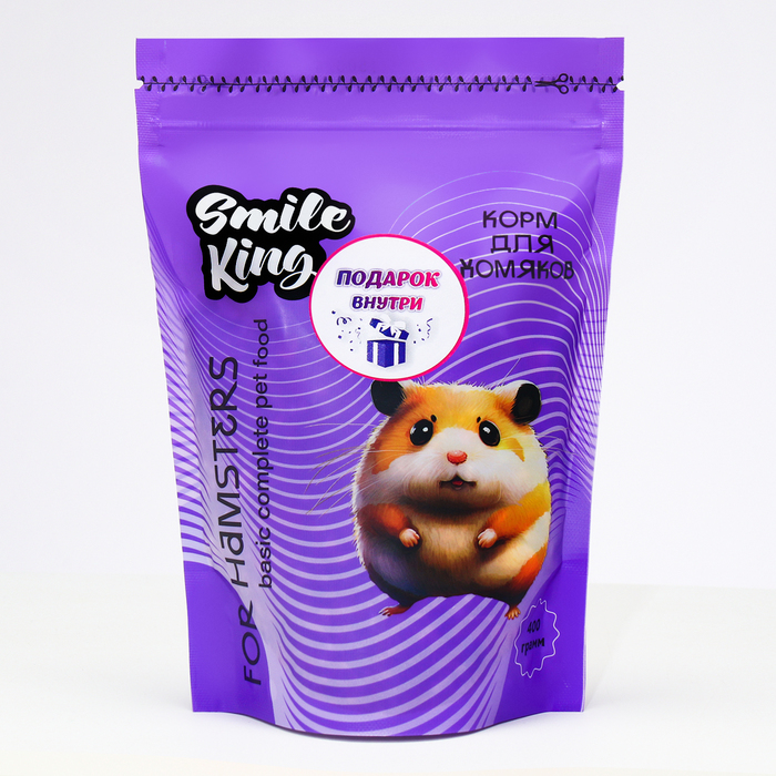 Smile King корм для хомяка, дой-пак пакет 400 г