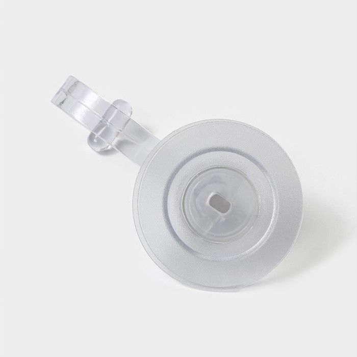 Держатель - крючок самоклеящийся Доляна Elemental, 11×6.5×6.5 см, прозрачный