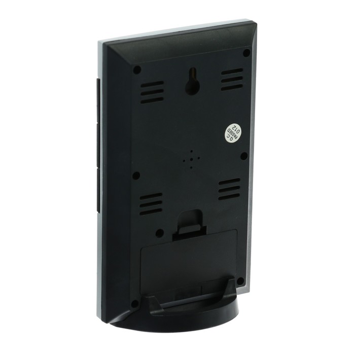 Метеостанция Luazon LB-01, с часами, термометром, дисплеем, подсветкой, серая