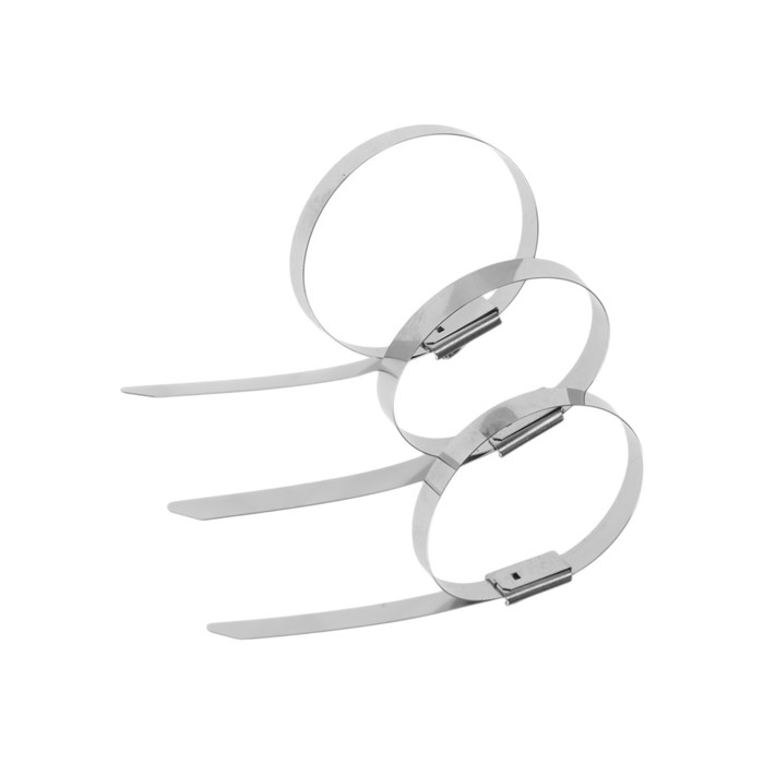 Стяжки из нержавеющей стали ТУНДРА, 4.6×150 мм, 100 шт.