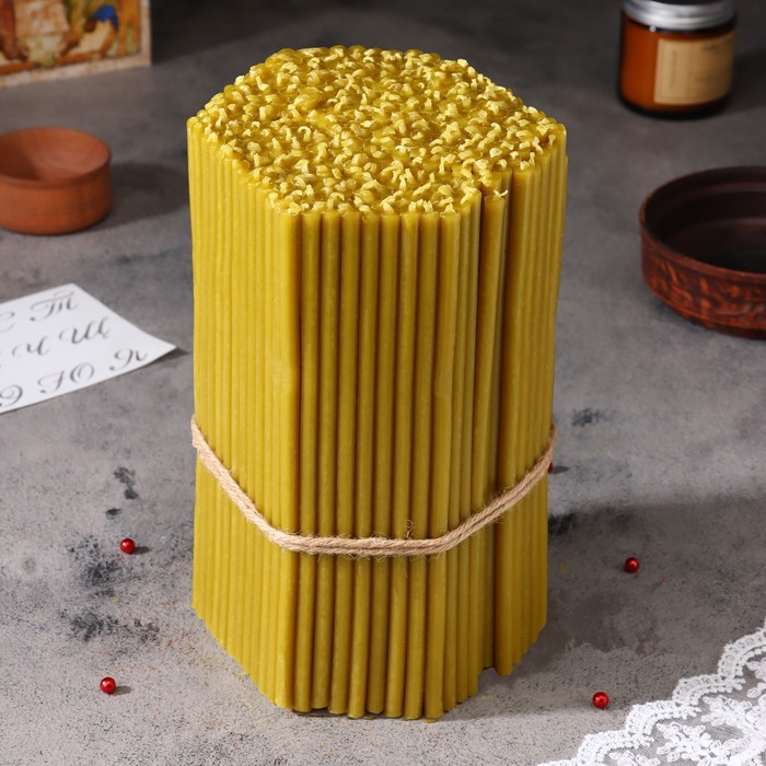 Свечи церковные медовые, №60, упаковка 2 кг, парафин, воск и медовое масло