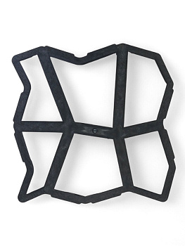 Форма для садовой дорожки, 42×42×4 см, чёрная