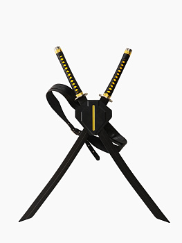 Макет оружия «Сувенирные парные катаны», заплечные, 86.5×72×7.5 см