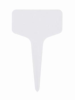 Таблички садовые, для маркировки растений, 13 см, набор 10 шт., маркер, пластик, белые, Greengo