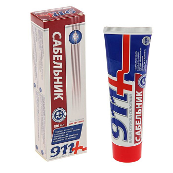 Бальзам для тела при боли в суставах и мышцах «911 Ваша служба спасения» Сабельник, 100 мл