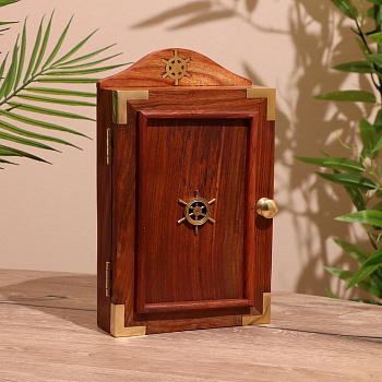 Ключница «Штурвал», 18×9×30 см, дерево шишам