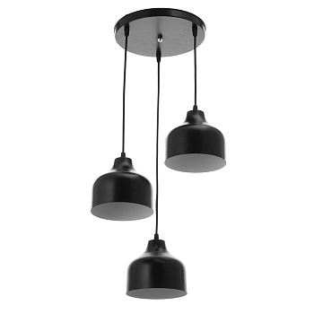 Люстра BayerLux 6111/3, 3×40 Вт, Е27, чёрный