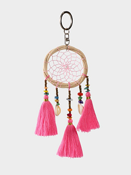 Брелок «Ловец снов», 17 см, розовый