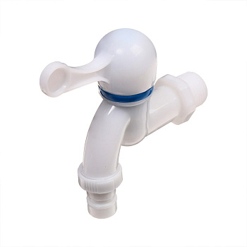 Кран, наружная резьба 3/4", для шланга 5/8" (16 мм), пластик, Greengo