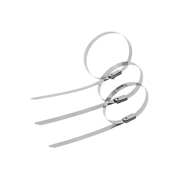 Стяжки из нержавеющей стали ТУНДРА, 4.6×200 мм, 100 шт.