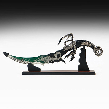 Макет оружия «Сувенирный нож на подставке. Скорпион на лезвии и рукоятке», 53.5 см