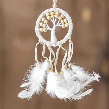 Ловец снов «Бежевое дерево», 0.5×7×25 см