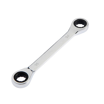 Ключ накидной трещоточный ТУНДРА, CrV, полированный, 72 зуба, 14×15 мм