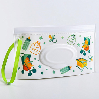 Контейнер для салфеток с петелькой «Коляски», МИКС