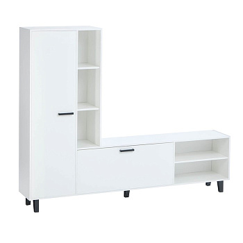 Гостиная «Анриал. Клик Мебель», 2100×350×1700 мм, цвет белый