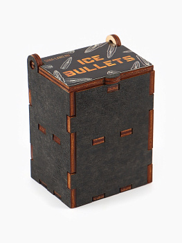 Коробка подарочная деревянная «Пуля» 4×5×6 см