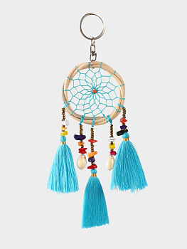 Брелок «Ловец снов», 17 см, голубой
