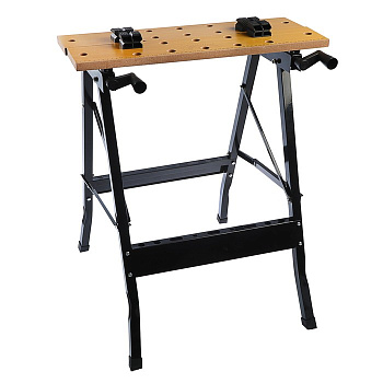 Верстак-тиски ТУНДРА, складной, 605×635×780 мм, профиль 25×25 мм, нагрузка до 100 кг