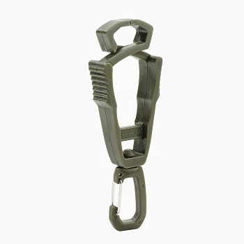 Карабин туристический, 10.5 см, универсальный, пластиковый, цвет хаки