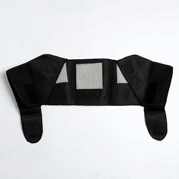 Аппликатор на плечи, согревающий, турмалиновый, цвет чёрный